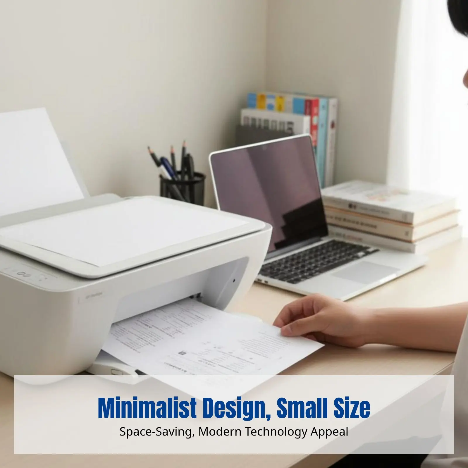 

Used Inkjet Printer, Wireless Home Office Student, Duplicate Scan Photo, Space-Saving Design, High-Speed Printing