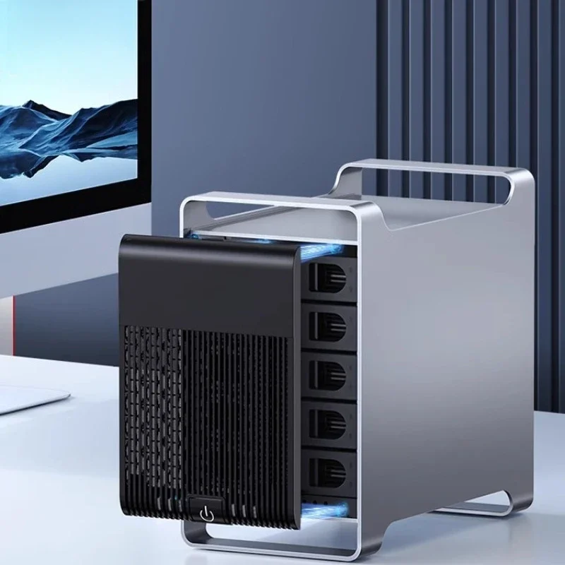 5 reels, hard disk array cabinet, mechanical solid state, external hard disk rack