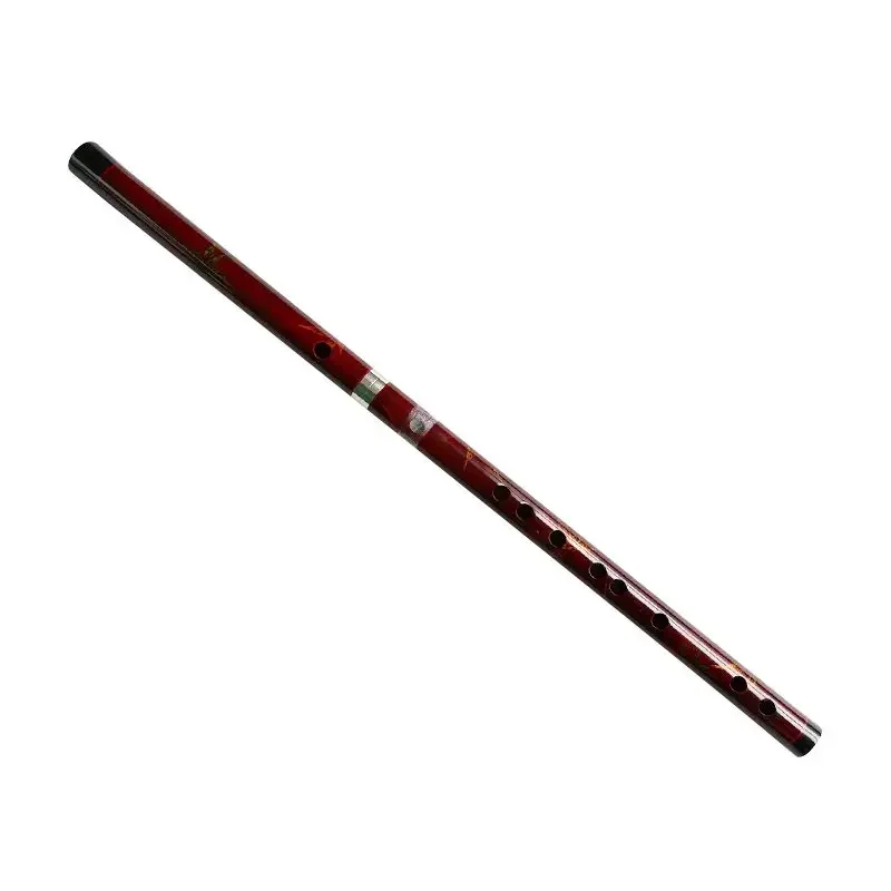 Flute, large lacquer flute, professional playing maple bamboo flute, bitter bamboo two-section flute instrument