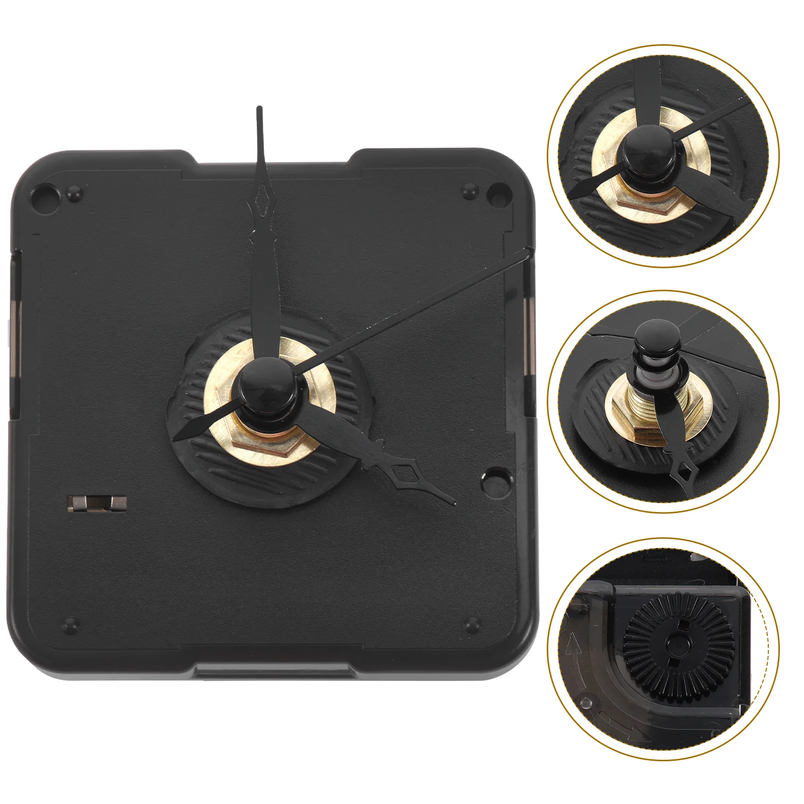 

10 12Cm Black Silent Small Wall Clock Movement Replacement Plastic Mechanism Diy Repair Kit Stable Parts Accessories For