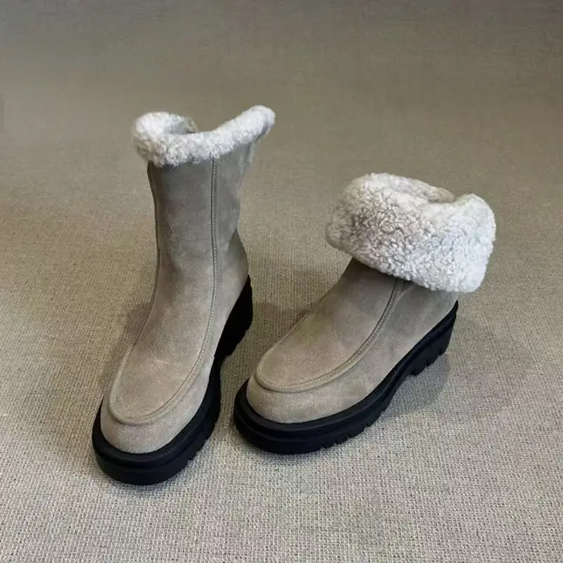 

2026 Winter Insulated And Warm Snow Boots Stylish And Retro lightweight Slip-resistant And Casual Cotton Shoes