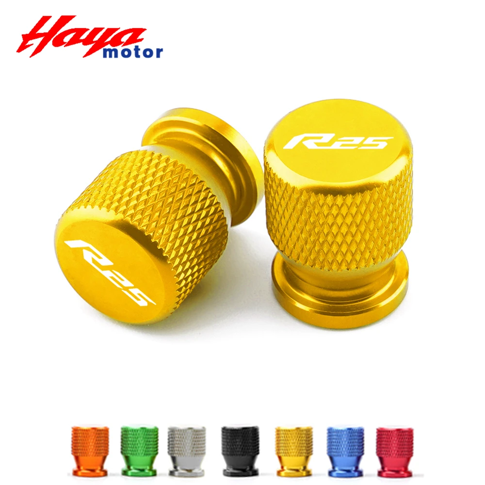 For Yamaha YZF-R25 YZFR25 YZF R25 All Years CNC Wheel Tire Valve Cap Stem Tyre Rim Air Port Covers Plug Motorcycle Accessories