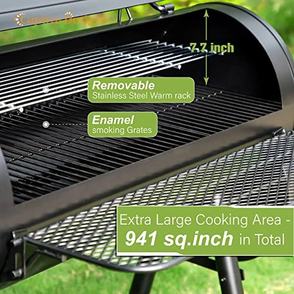 Smoker Grill Extra Large Outdoor Charcoal Barbecue Grill