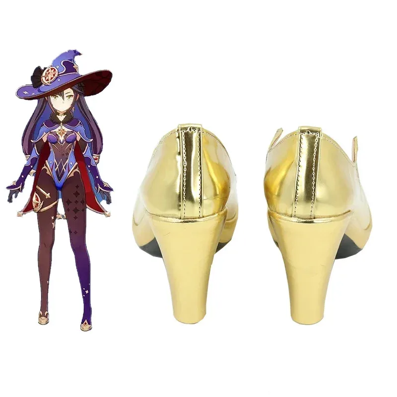 

Game Anime Cosplay Shoes Genshin Impact Mona Boots Costume Halloween Party Outfit For Women Accessories wascgghfg2025