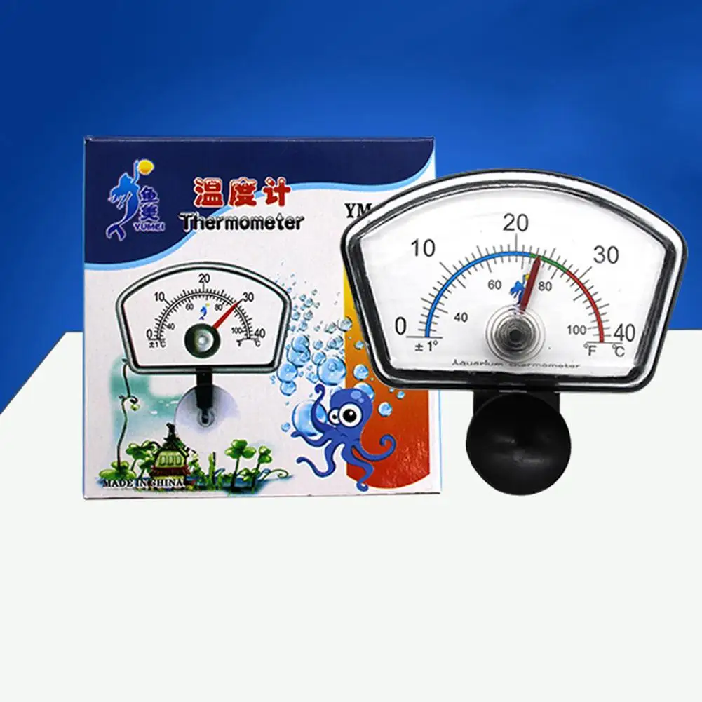 Puntero de termómetro ultrasónico, medidor de temperatura de tanque de peces de acuario de alta precisión con ventosas, accesorios