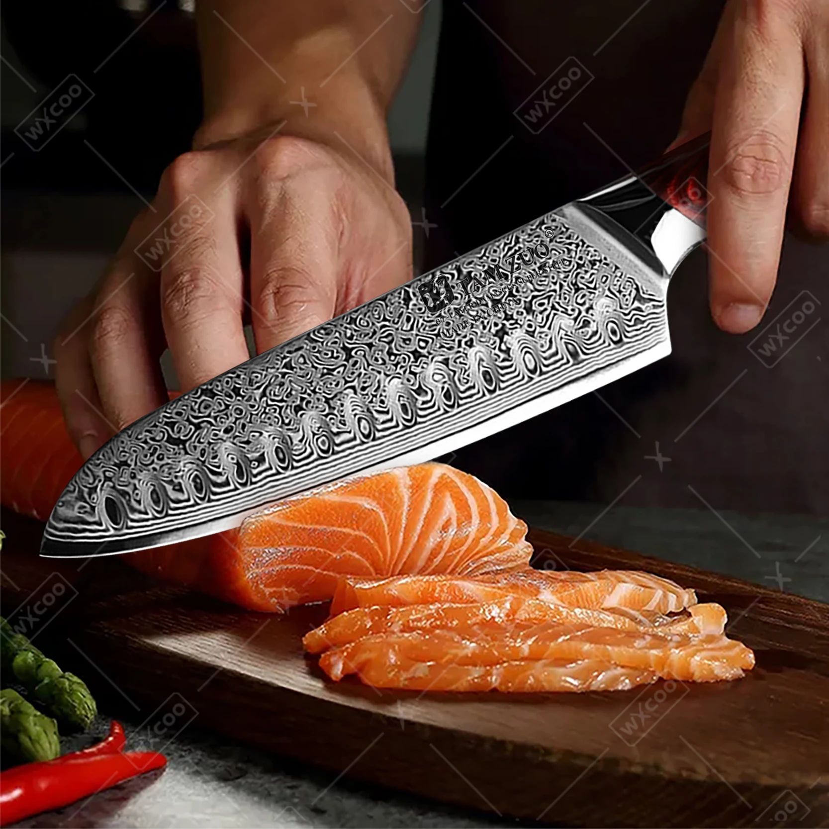 WXCOO Damaszener Stahl Kochmes – Japanese Knife Bewertung und Preis