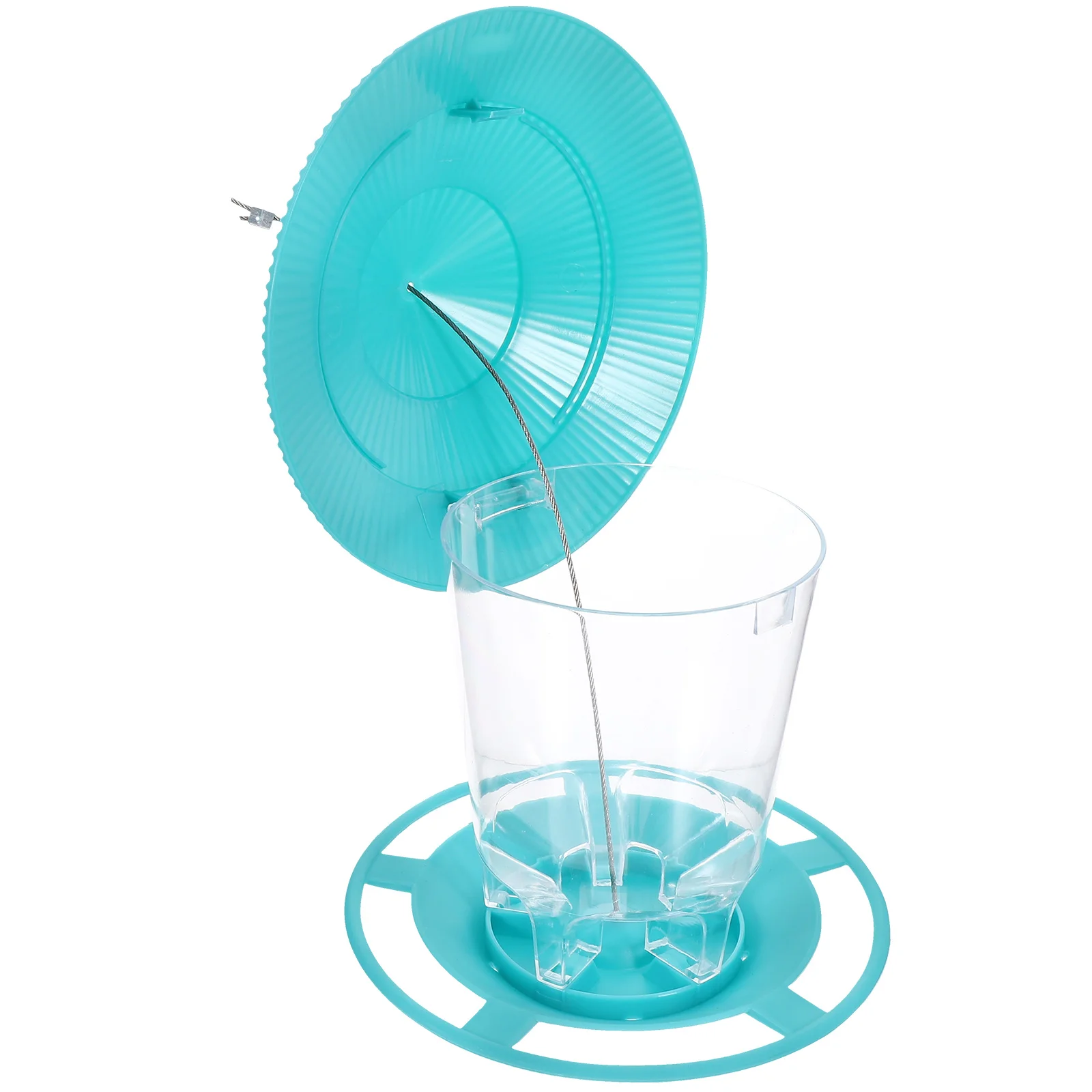 

Hanging Bird Feeder Outdoor Garden Green Automatic Squirrel Proof Easy Refill Clean Plastic Metal Feeder Supplies Balcony