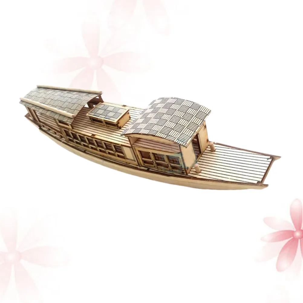 

DIY Wooden Boat Assembly Educational Handicraft Home Office Bedroom Decoration Gift Improving Logical Thinking Manipulative