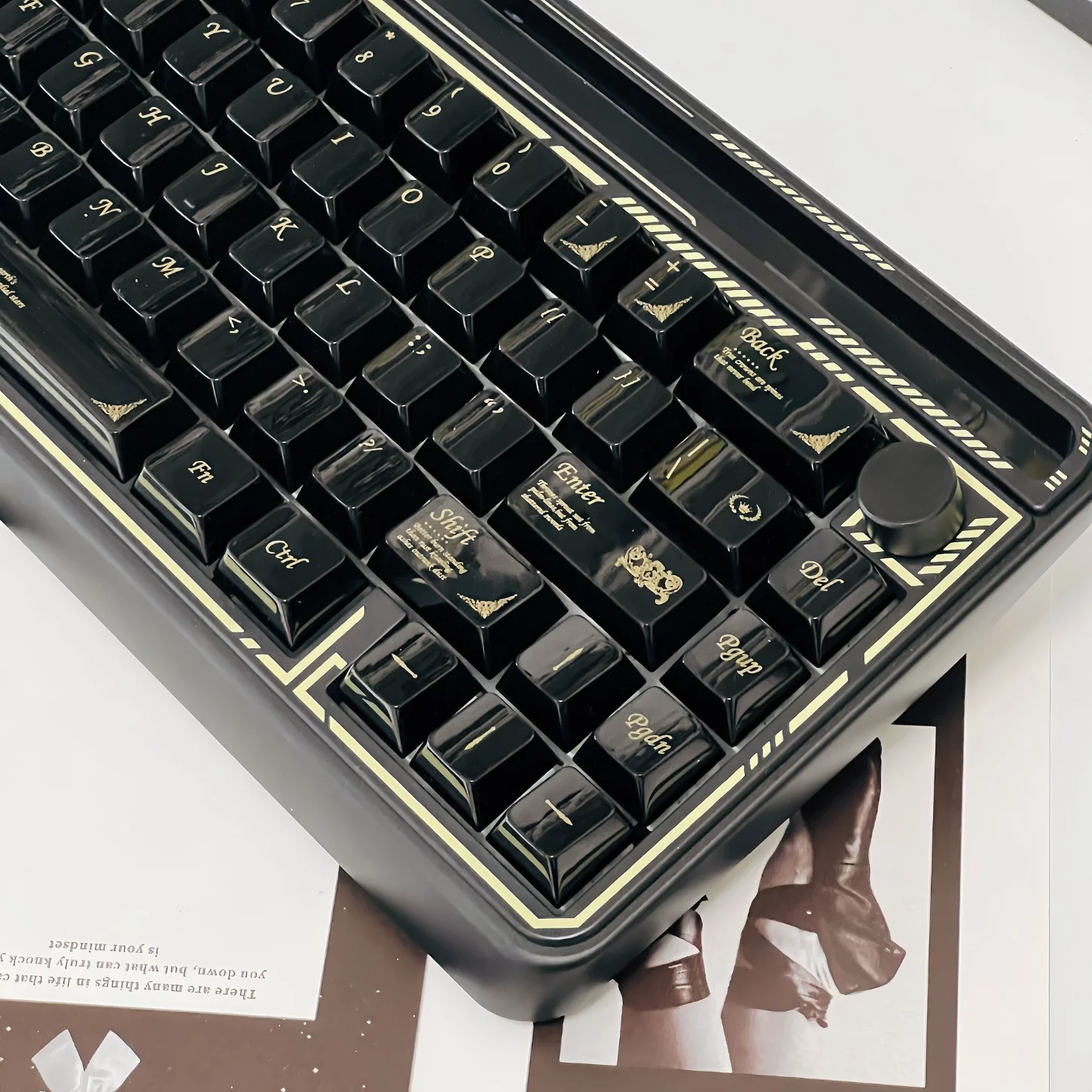 السيراميك، سطح أملس PBT Keycap مجموعة أغطية مفاتيح إبداعية مخصصة، مخصصة للوحات المفاتيح الميكانيكية 60/84/98/108 #4