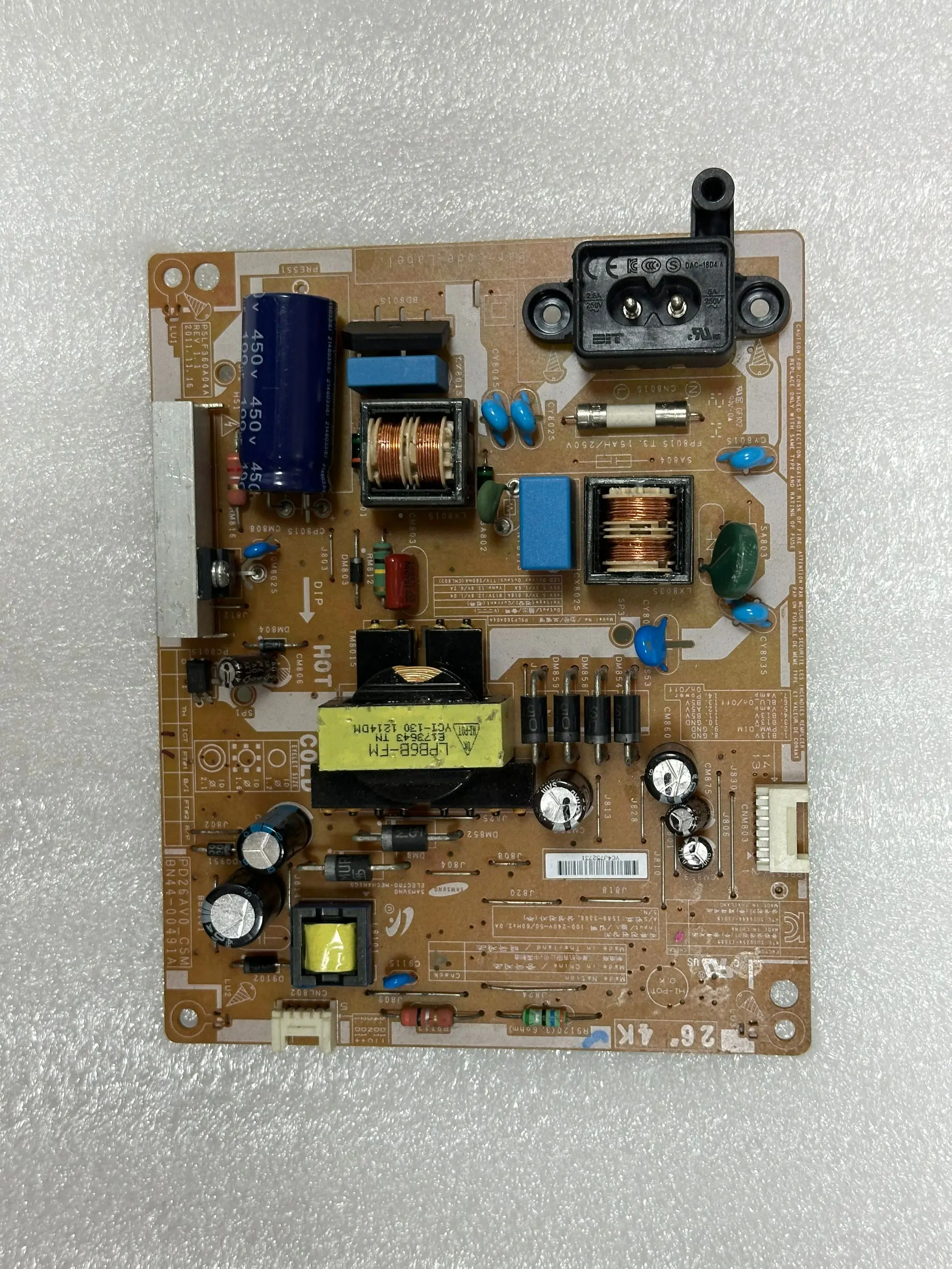 

Новая и оригинальная плата питания для 4k BN44-00491A PD26AV0_CSM PSLF360A04A