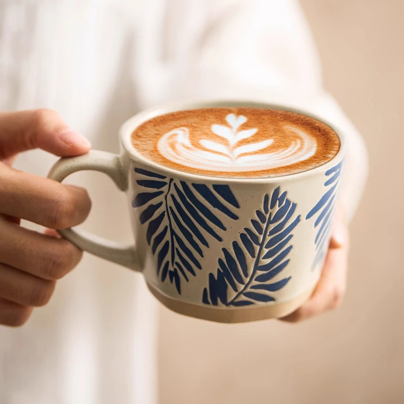 

300ML Retro Ceramic Cup Coarse Pottery Coffee Mug Household Office Afternoon Tea Cups Wine Mug Water Mugs Drinkware Gift