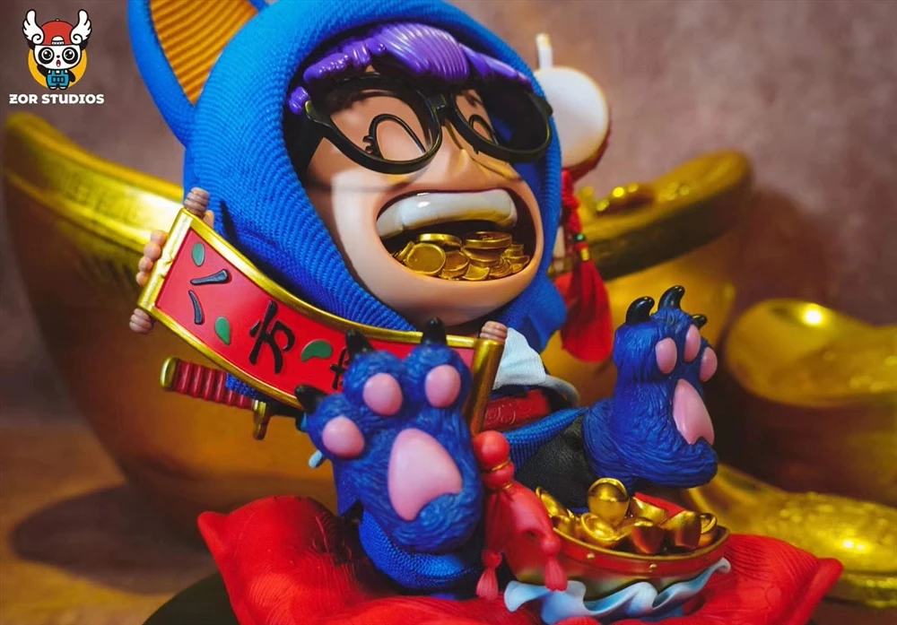 Dr. Slump Anime Figure Arale Figures Wealrh God Figurine Pvc Gk Statue Model Doll Collection Room Decoration Toys Children Gifts