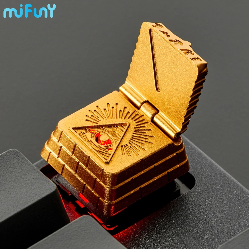 

MiFuny God's Eye Keycap Customized Keyboard Cap Aluminum Alloy Metal CNC Anode Key Caps for Mechanical Keyboard Accessories Gift