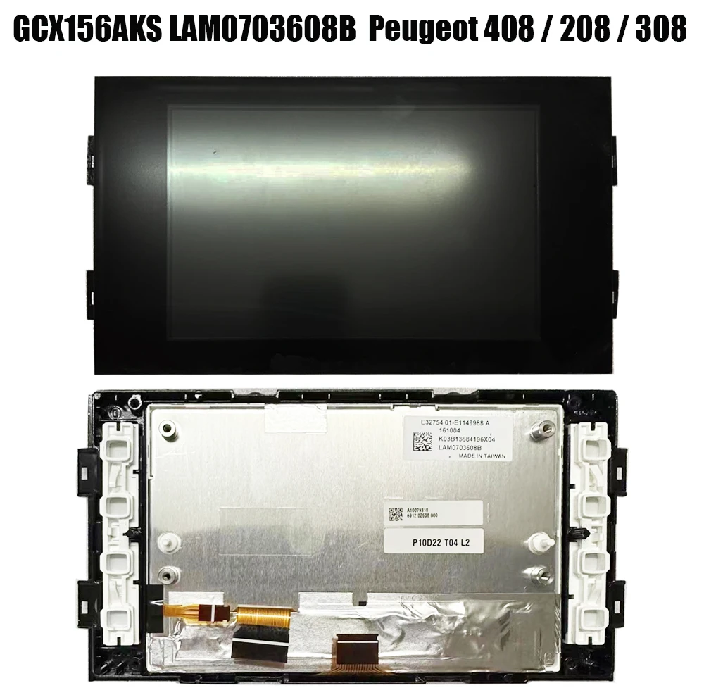 

Original new 7Inch LCD Display LAM0703608B GCX156AKS-E screen with touch for Peugeot 308 408 Citroen car navigation module