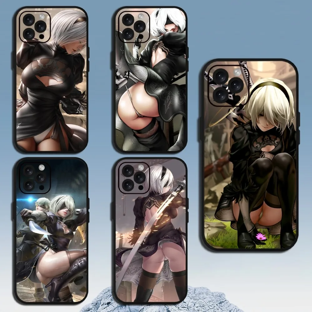 Sexy Game NieR Automata YoRHa 2B  Phone Case  For Samsung Galaxy S24 S23 S22 S21 S20 Ultra Plus S20FE FE Cover