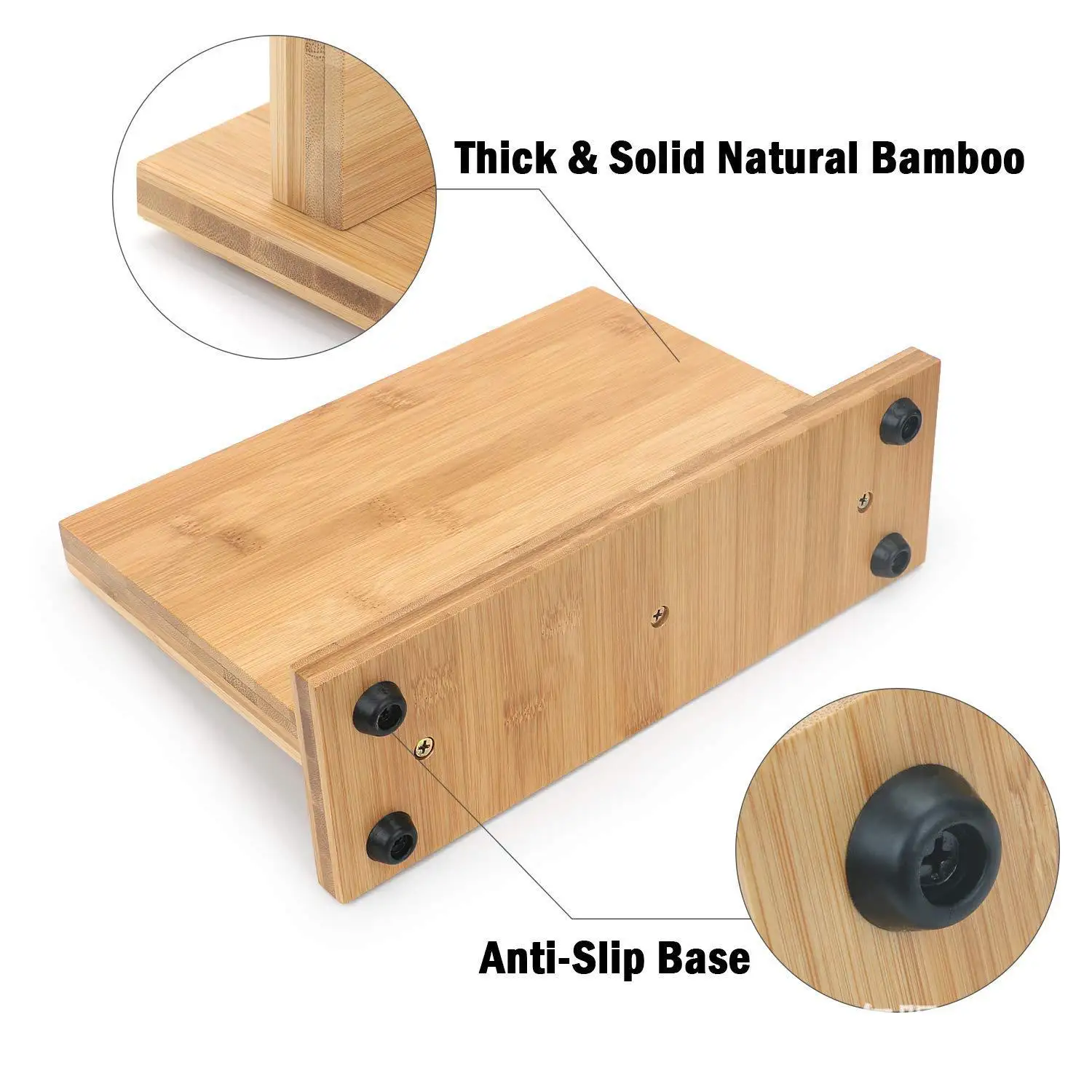 

Bamboo Double-sided Magnetic Kitchen Knife Holder Multifunctional Household Storage Rack Magnetic Knife Holder Display Rack