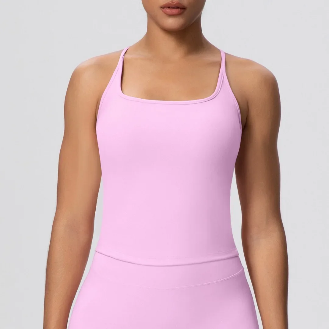 

Женский спортивный топ для йоги с U-образным вырезом и открытой спиной, быстросохнущий, ударопрочный спортивный бюстгальтер, фитнес-топ для бега, тренировок и занятий в зале