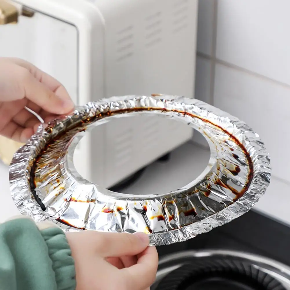 

Foil Liner for Stove Burner High Temperature Resistant Stove Burner Cover Disposable Stove Burner Covers Thicker for Easy