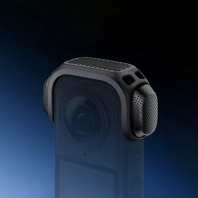 Insta360 X5 Mic Windshield Acoustic Foam Snap Holder Wind Noise Reduction Mount For Insta 360 X5 Accessories