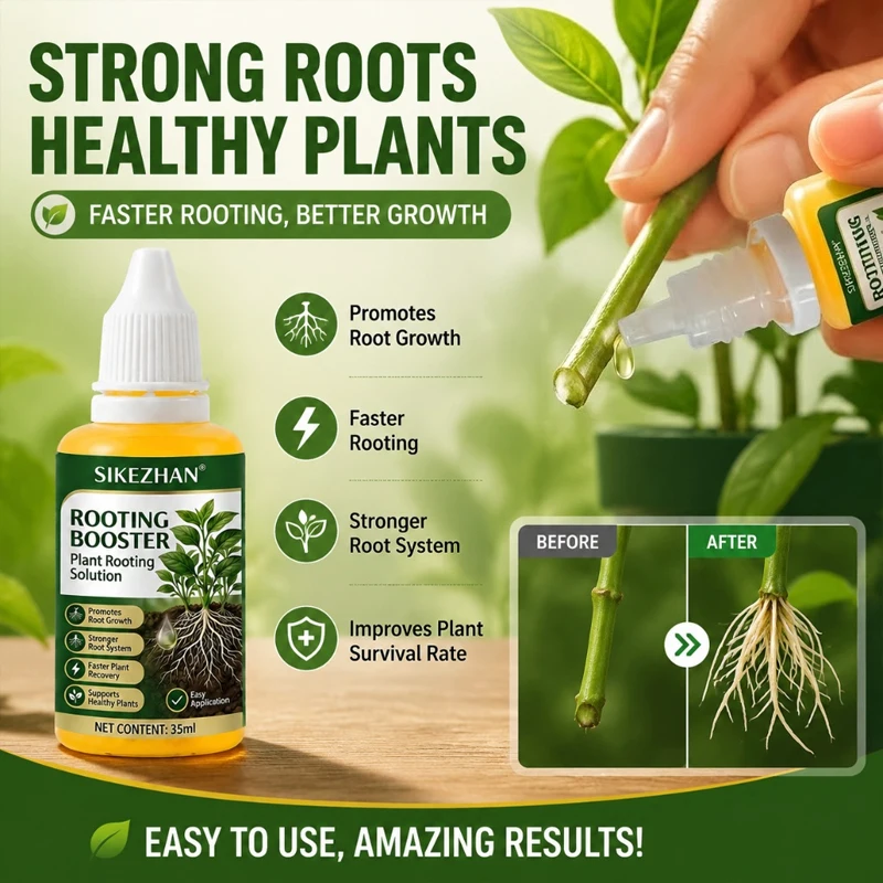 Plant Rooting Solution Rooting Booster Promotes Root Growth Stronger Root System and Supports Healthy Plants - SIKEZHAN