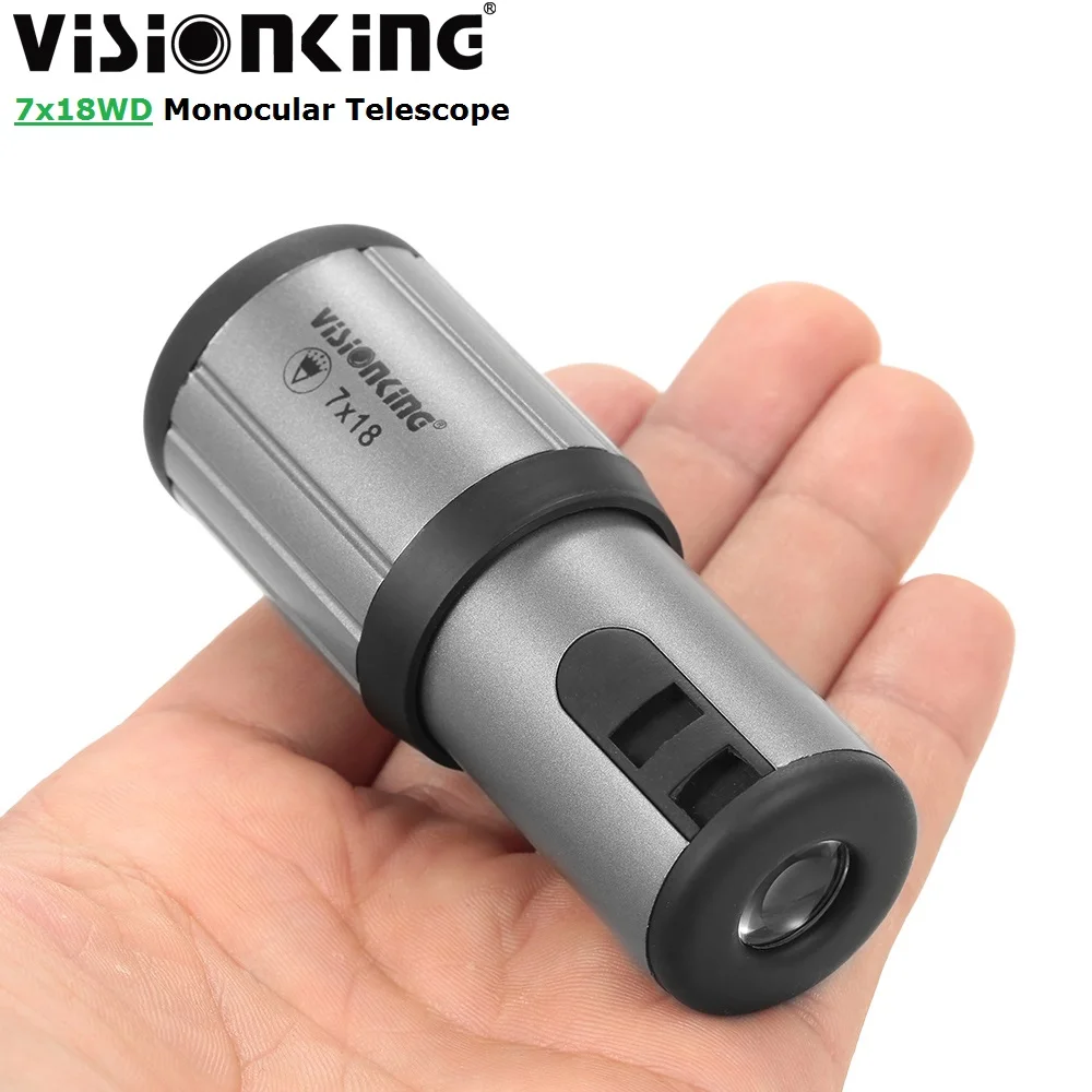 Visionking Mini 7x18 Monocular Powerful Retractable Outdoor Camping Birdwatching Concert Tourism Pocket HD Telescope Wholesale