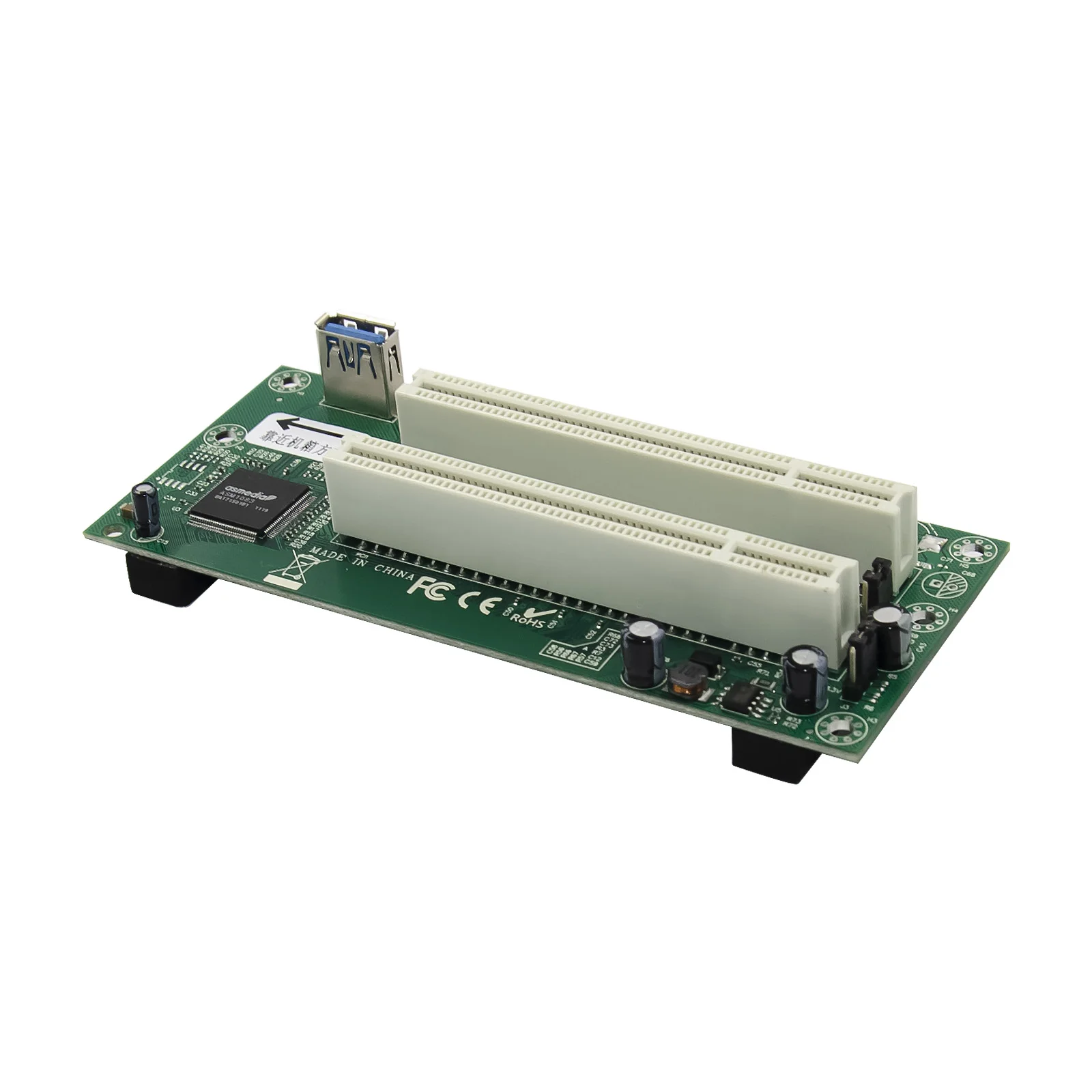 PCI Express X1 auf 2-PCI-Karte ASM1083 Konvertierungskarte PCI-E-Riser-Karte