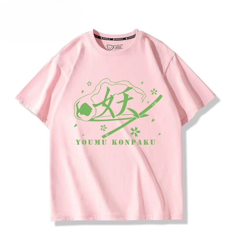 Anime TouHou Project Konpaku Youmu Cosplay Short Sleeve T Shirt Women Men Harajuku Tops Aesthetic Graphics Tshirt Cotton Tees