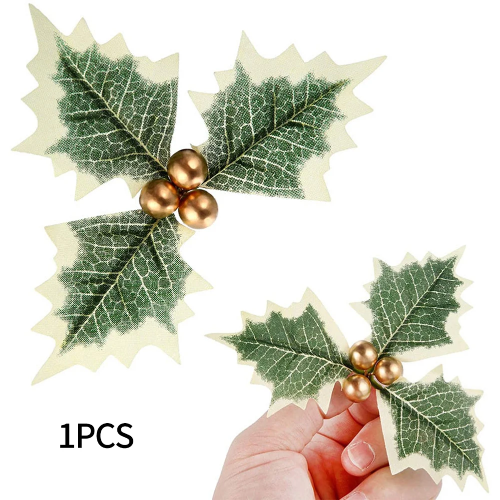 High Quality Brand New Fruit Leaves Christmas Decoration Christmas Simulation Christmas Decoration Cloth Material - Detail 1