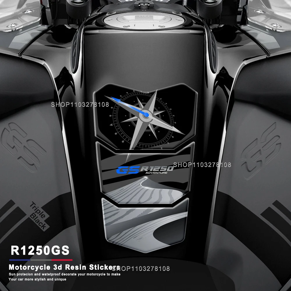 

Аксессуары для мотоциклов, защитные чехлы на бак, водонепроницаемые 3D наклейки из эпоксидной смолы, комплект для BMW R 1250 GS Adventure 2018-2022