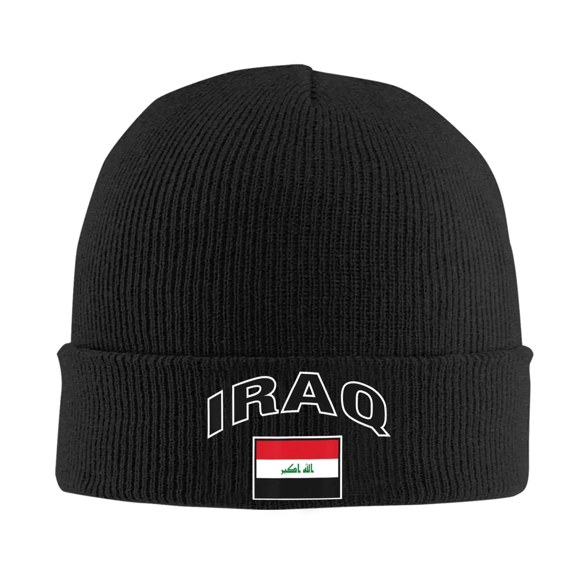 Iraq Flag Proud Iraqi Knitted Caps Women's Men's Skullies Beanies Autumn Winter Hats  Warm Caps