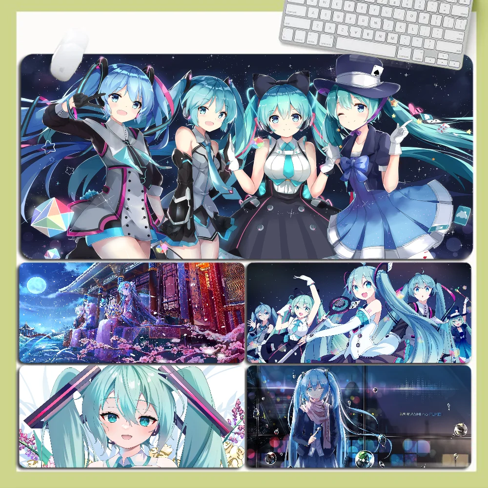 H-Hatsunes Miku Your Own Mats Keyboards Mat Rubber Gaming Mousepad Desk Mat Size For Game Keyboard Pad For Gamer