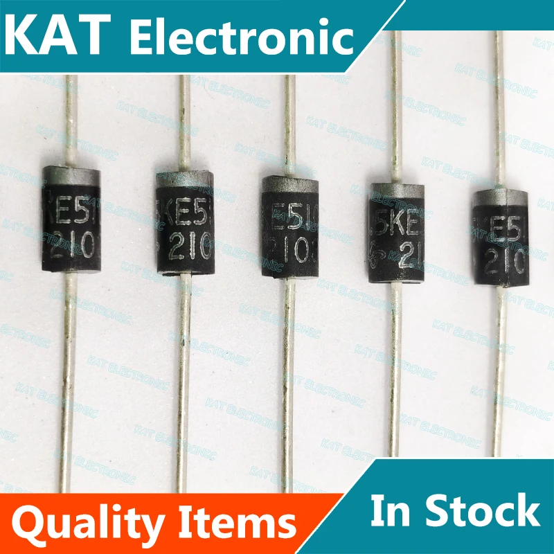 Supresor de voltaje transitorio TRANSZORB, 1.5KE510A-E3/54 1.5KE510A DO-201, 10 unidades por lote