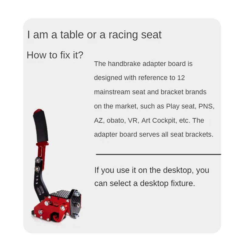 B04B-USB Handbrake For Rally For G29/G27/G25 PC Hall Sensor USB SIM Racing For Racing Games T300 T500 HB1009