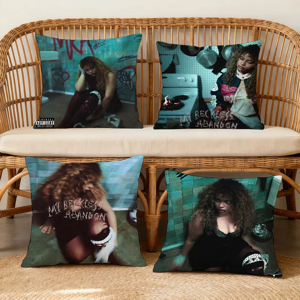 B-BellaS K-Kay My Reckless Abandon Cushion Cover Square Decorative Throw Pillow Case Sofa Bed Living Room Anniversary Gifts