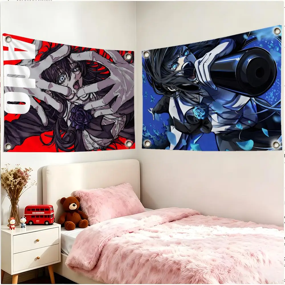 Singer Virtual Ado Flags Four Ring Borderless Art Decor Indoor Outdoor Use Simple Hang And Install