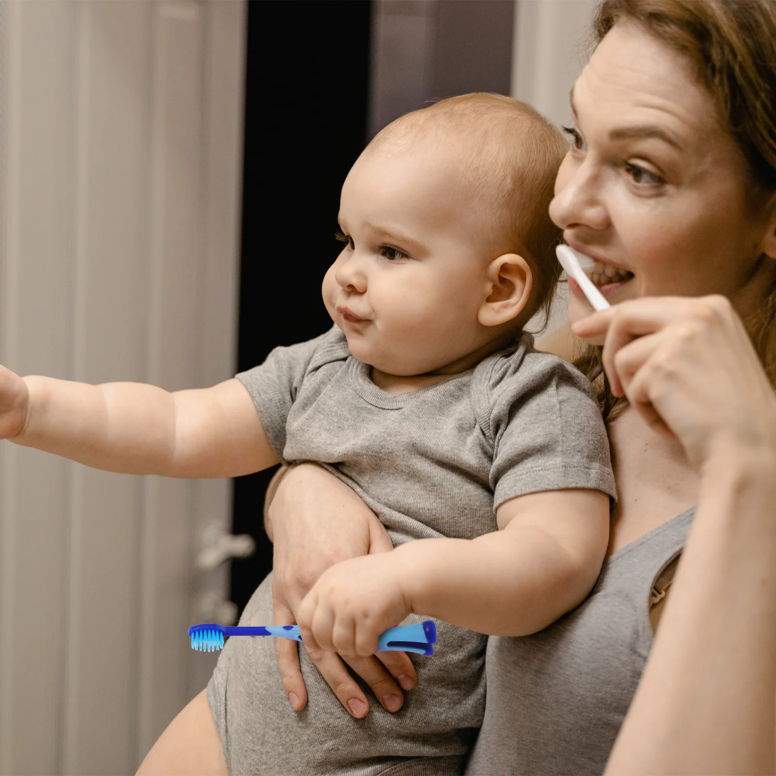 

6 шт. детских зубных щеток с мультяшным дизайном оленя, мягкая щетина, милый дизайн для малышей, для путешествий и домашнего использования