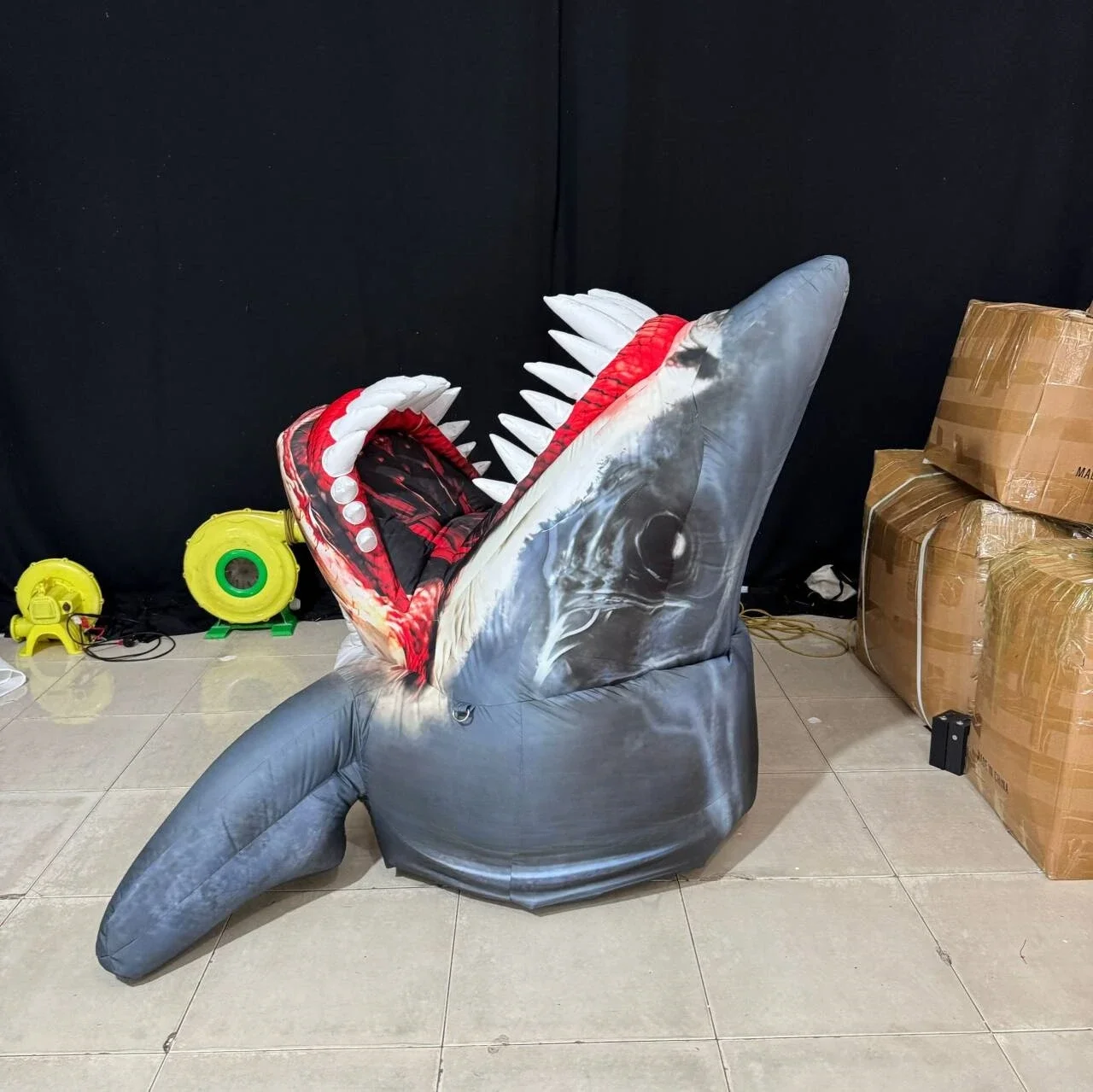 

Personalized Inflatable Shark Customized Giant Hammerhead Open Mouth