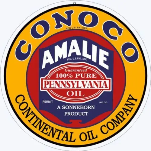 Conoco Amalie Continental Oil Company Sign. 14