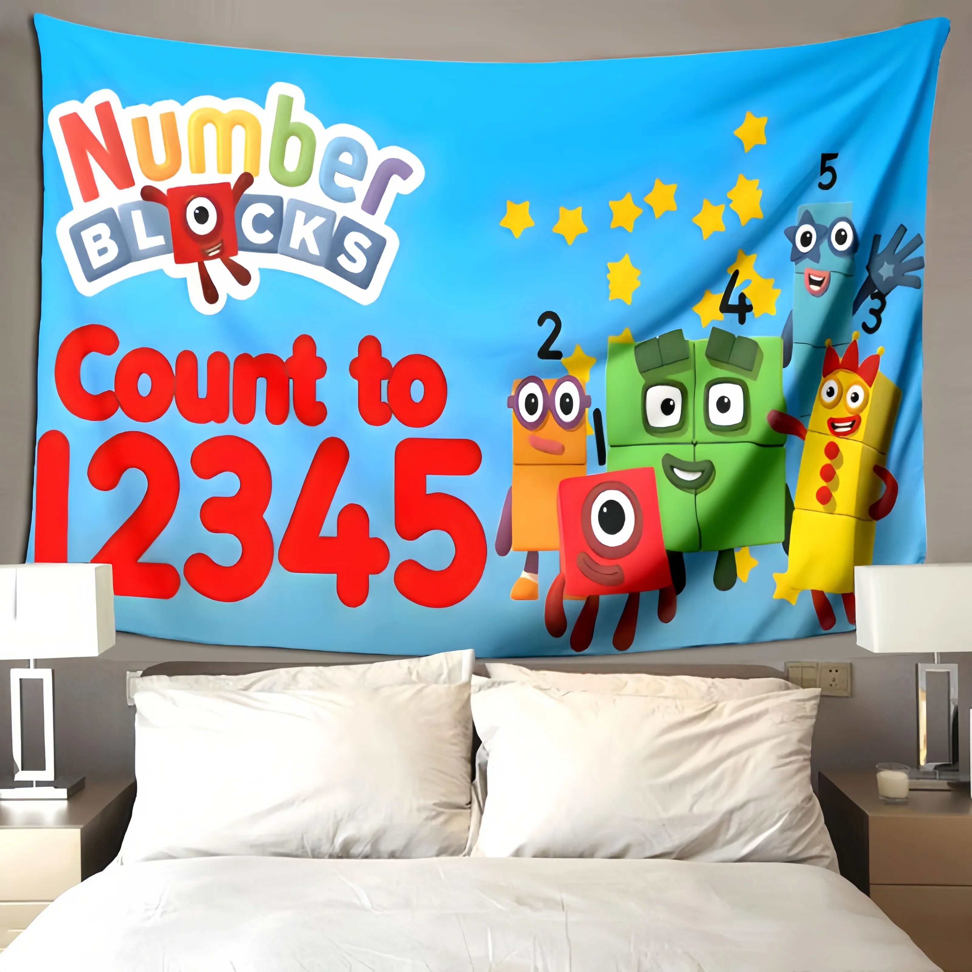 3D N-Number-Blocks cartoon Print blanket Flannel Warm blankets Soft and comfortable blanket bed linings cubre cama Birthday Gift