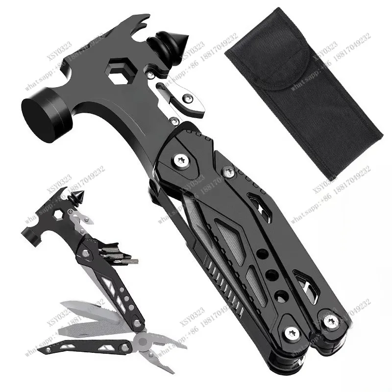 

Outdoor Multi Tool with Hammer & Pliers Car Emergency Escape Survival Tool