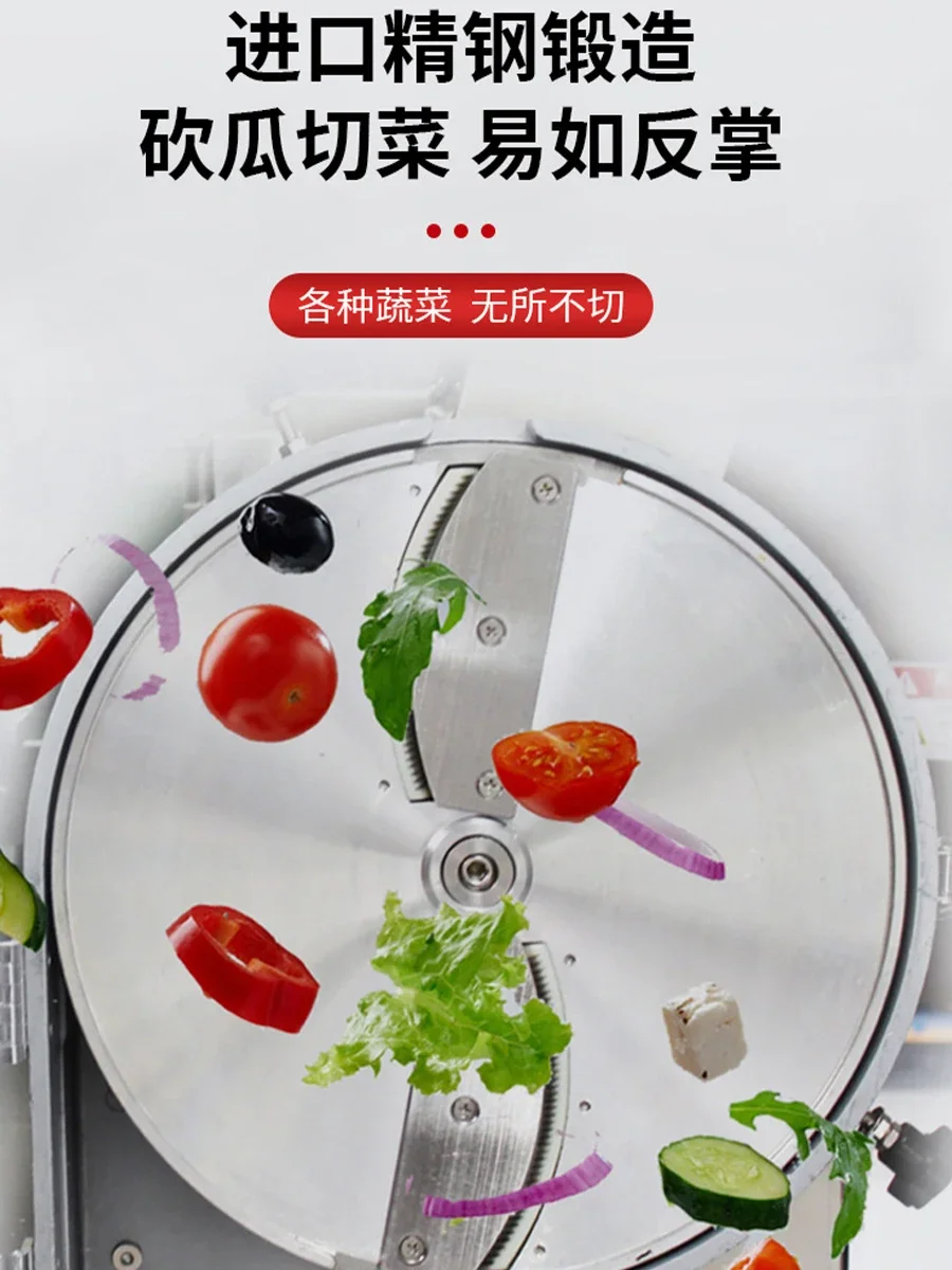 Commercial multi-functional vegetable cutter stainless steel small automatic kitchen canteen slicing and shredding electri