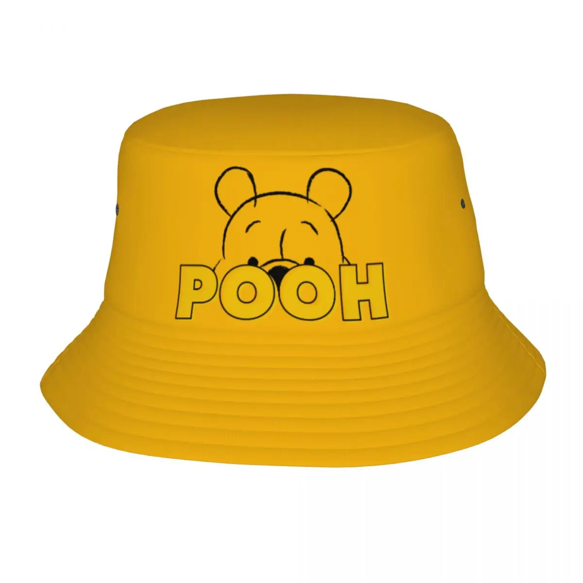 

Trendy Winnie The Pooh Peek-A-Boo Bucket Hat Teen Lightweight Hiking Fishing Hats Spring Picnic Headwear Bob Hat