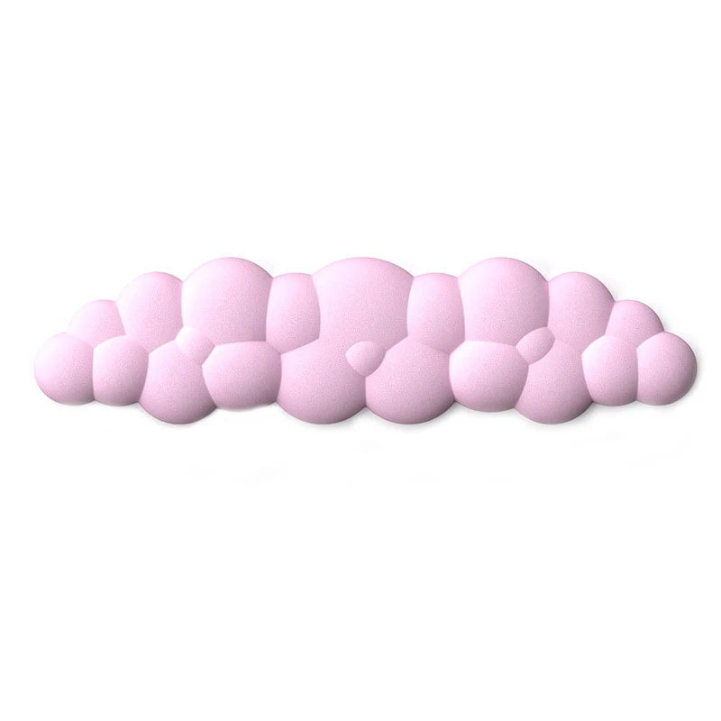 1 Stück Wolken-Mauspad, Handgelenkstütze, Leder, wasserdicht, Untersetzer, ergonomische Handballenauflage, Lila, für Computer, Laptop, Büro, Arbeit, PC