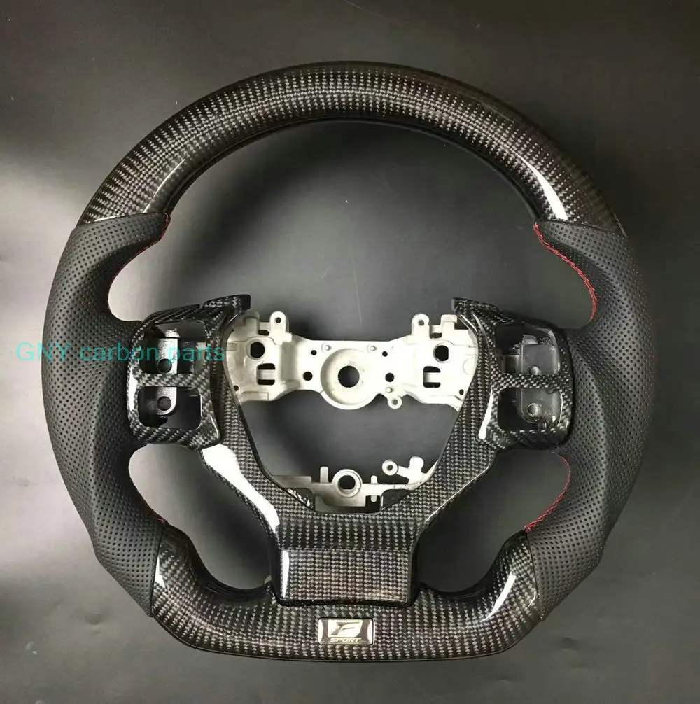 Forged Carbon Fiber Vibration Car Steering Wheel For Lexus RCF IS ISF ES ES250 IS250 IS300