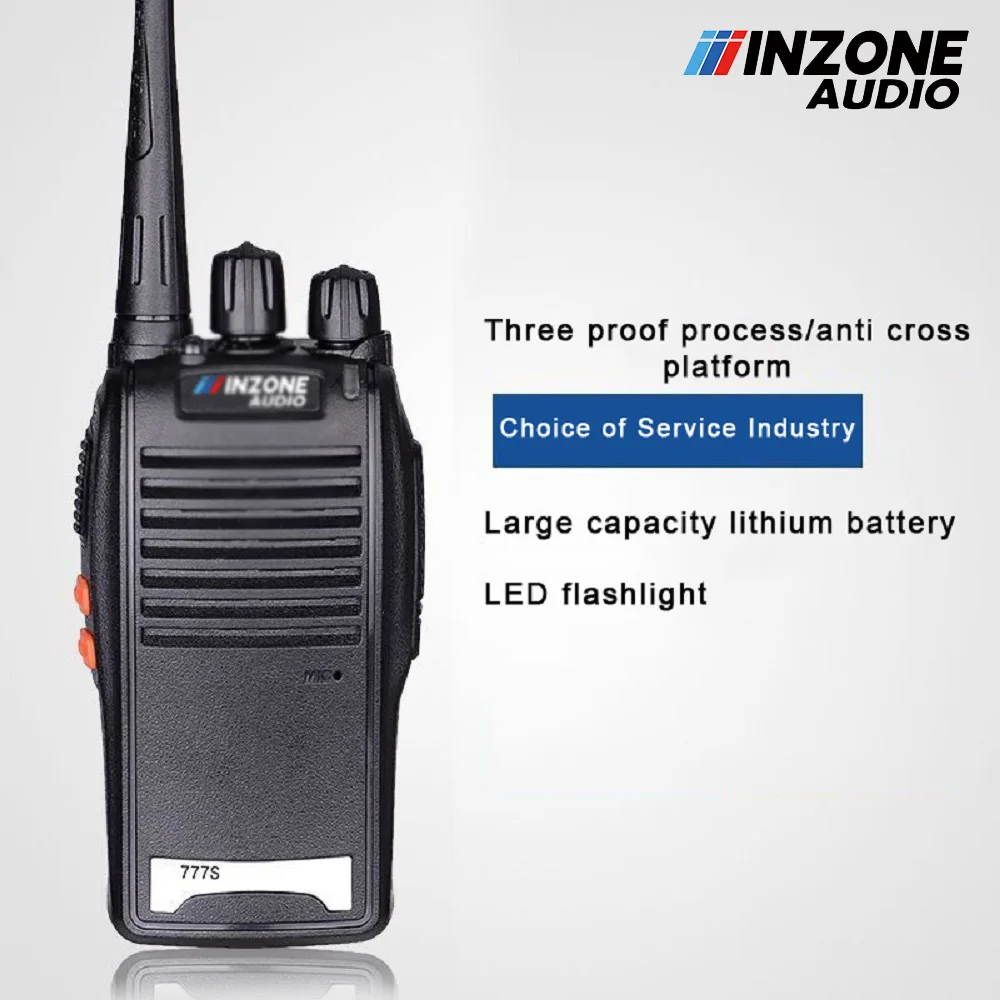 VIP INZONE AUDIO 777S جهاز اتصال لاسلكي عالي الطاقة فندق فندق طويل الاستعداد في الهواء الطلق محطة يدوية لاسلكية كلاسيكية ذاتية القيادة #1