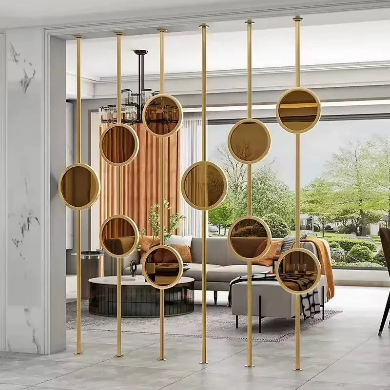 Indoor Hall Stair Partition Steel Screen Unique Laser Cutting Template Decoration Creative Metal Divider