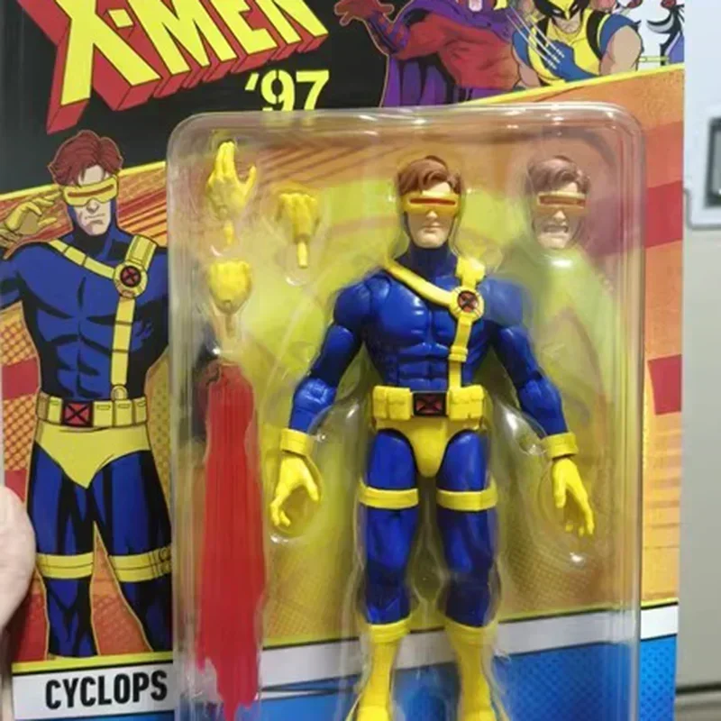 15cm [In Stock ]Marvel Legends Vhs Packaging X-Men Cyclops Scott Summers Comics Ver Action Figure Collection Model Creativegifts