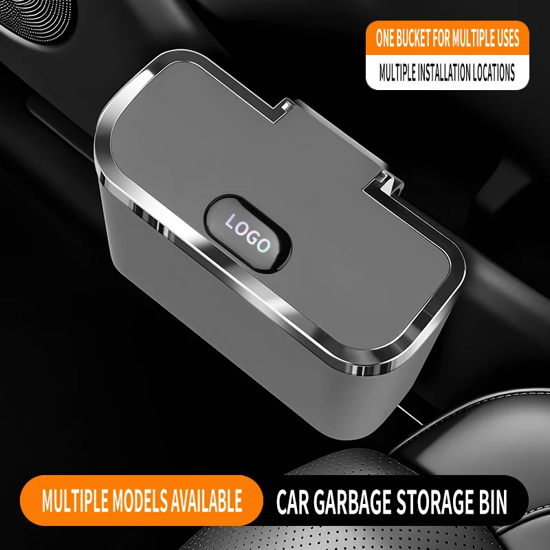 Portable Waste Container Universal For All Cars Waterproof Hanging Car Trash Bin Auto Interior Debris Organizer Accessories