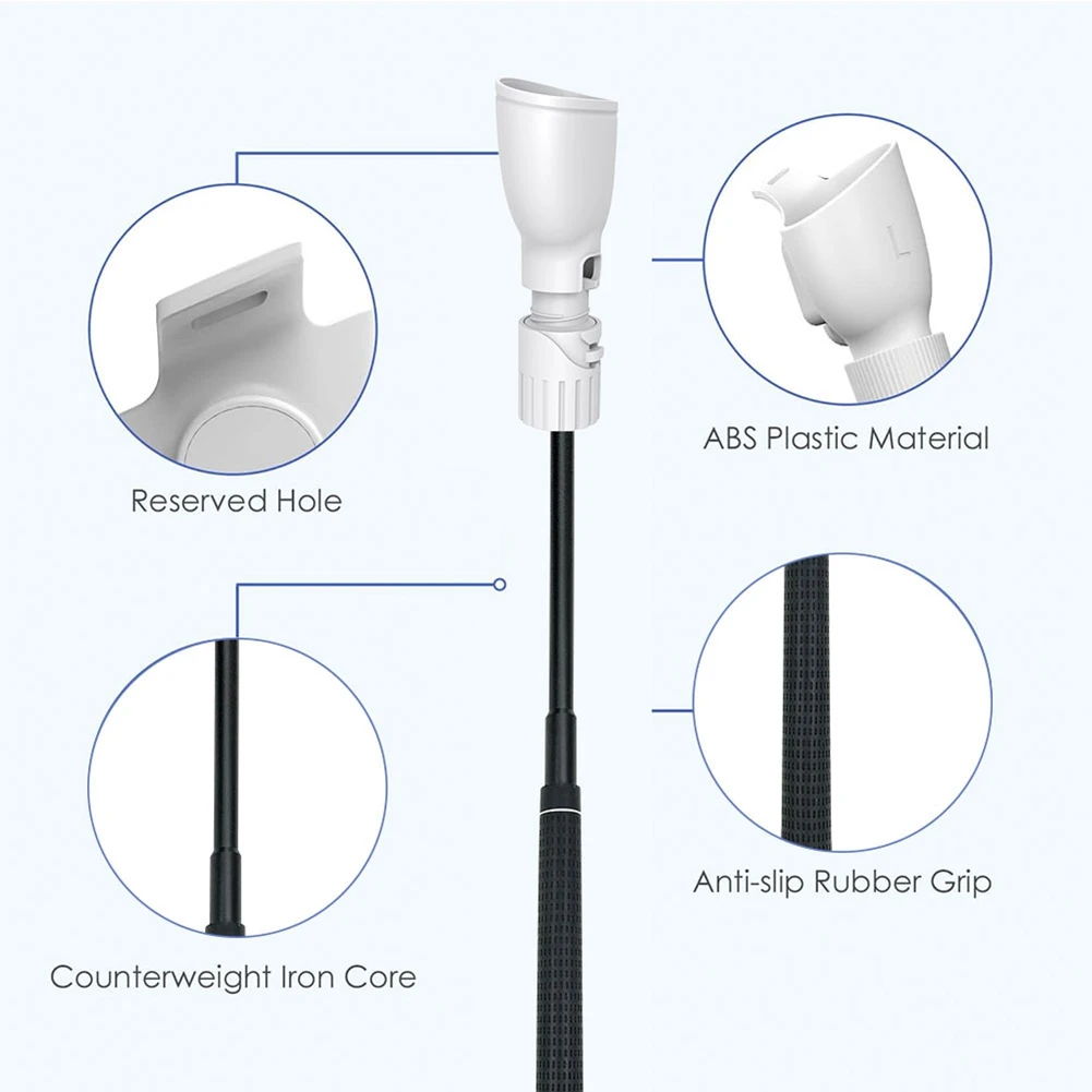 ABJU VR Golf Club Handle Grip Retractable Golf Grip Adapter VR Golf Simulator Handle for 3S VR Game Accessories