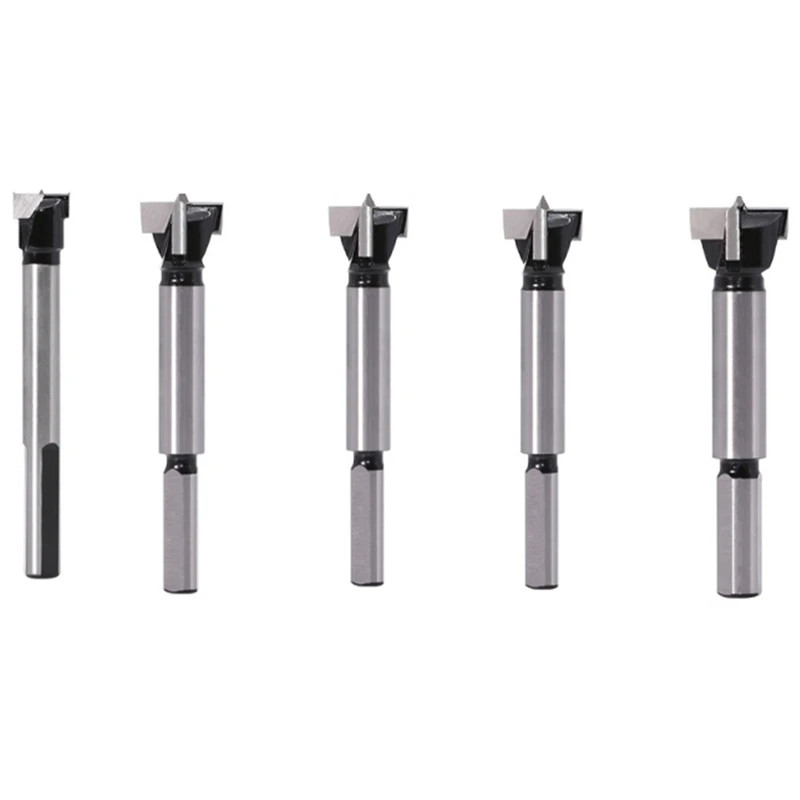 3 Inch Forstner Bit With Triangular Shanks Contain 12 Mm, 15 Mm, 17 Mm, 20 Mm And 23 Mm